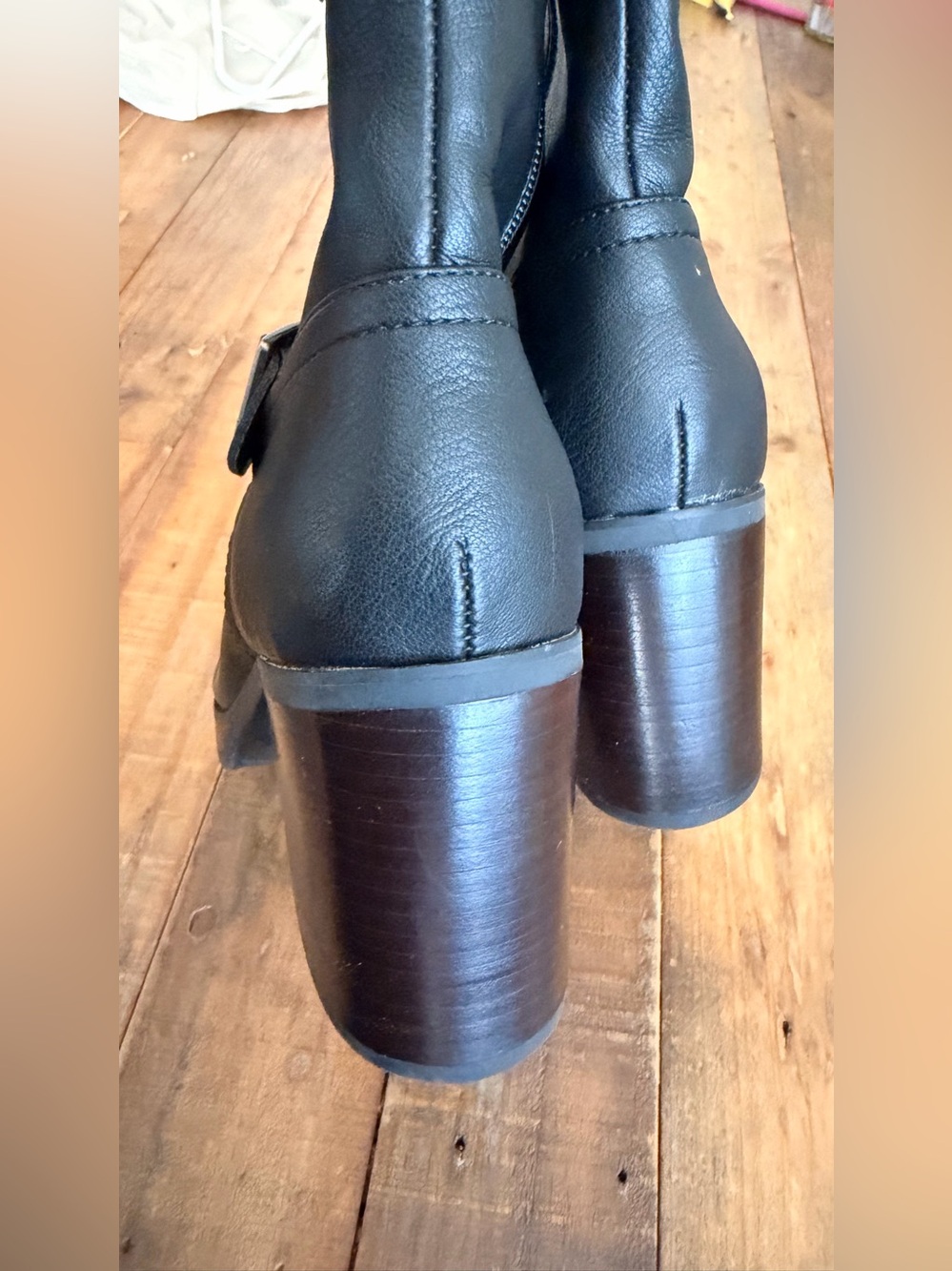 Korks Karalyn Boots Knee High Black Vegan Faux Leather Women’s 6.5 NEW - Picture 5 of 7